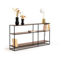 Этажерка-консоль Из орехового дерева и металла Watford единый размер каштановый LA REDOUTE INTERIEURS  фото, kupilegko.ru